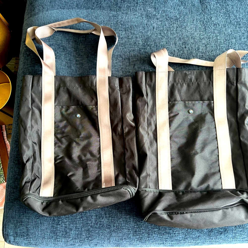 Two BMW grocery totes